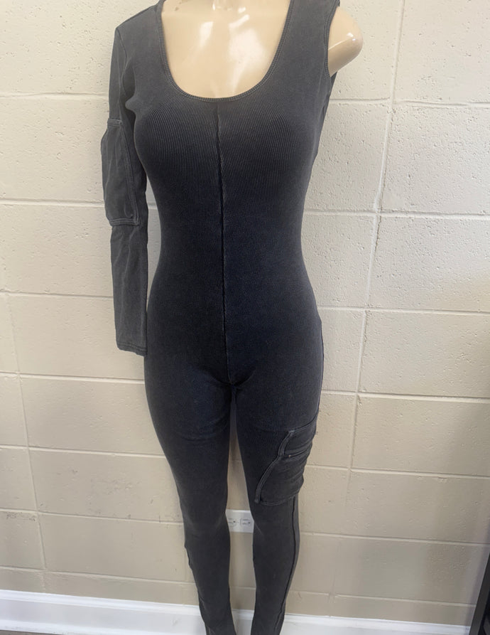 Level You Up Washed Jumpsuit