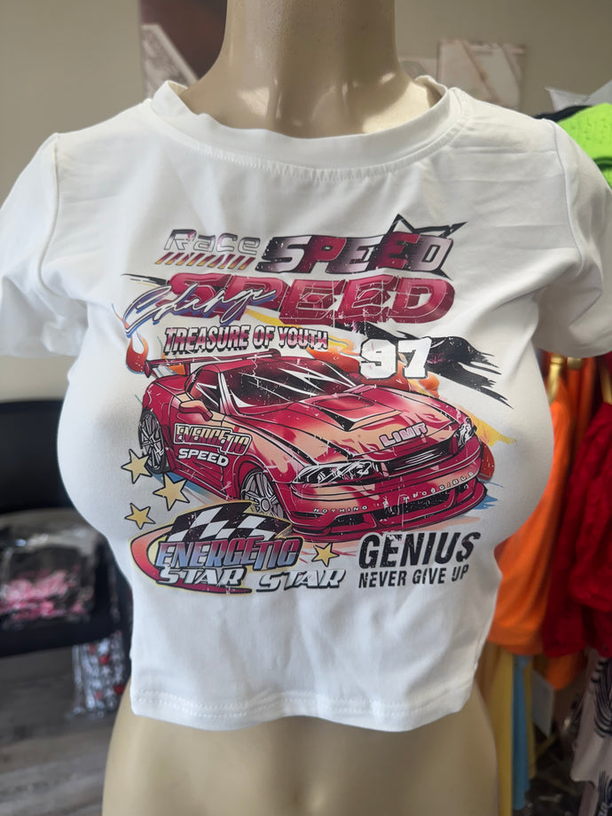 Nascar Crop Top